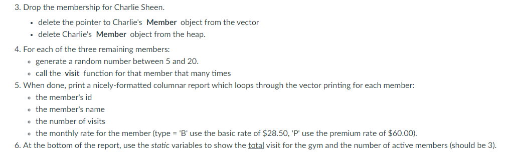 Solved Project #1: Gym Membership (15 Points) In This First | Chegg.com