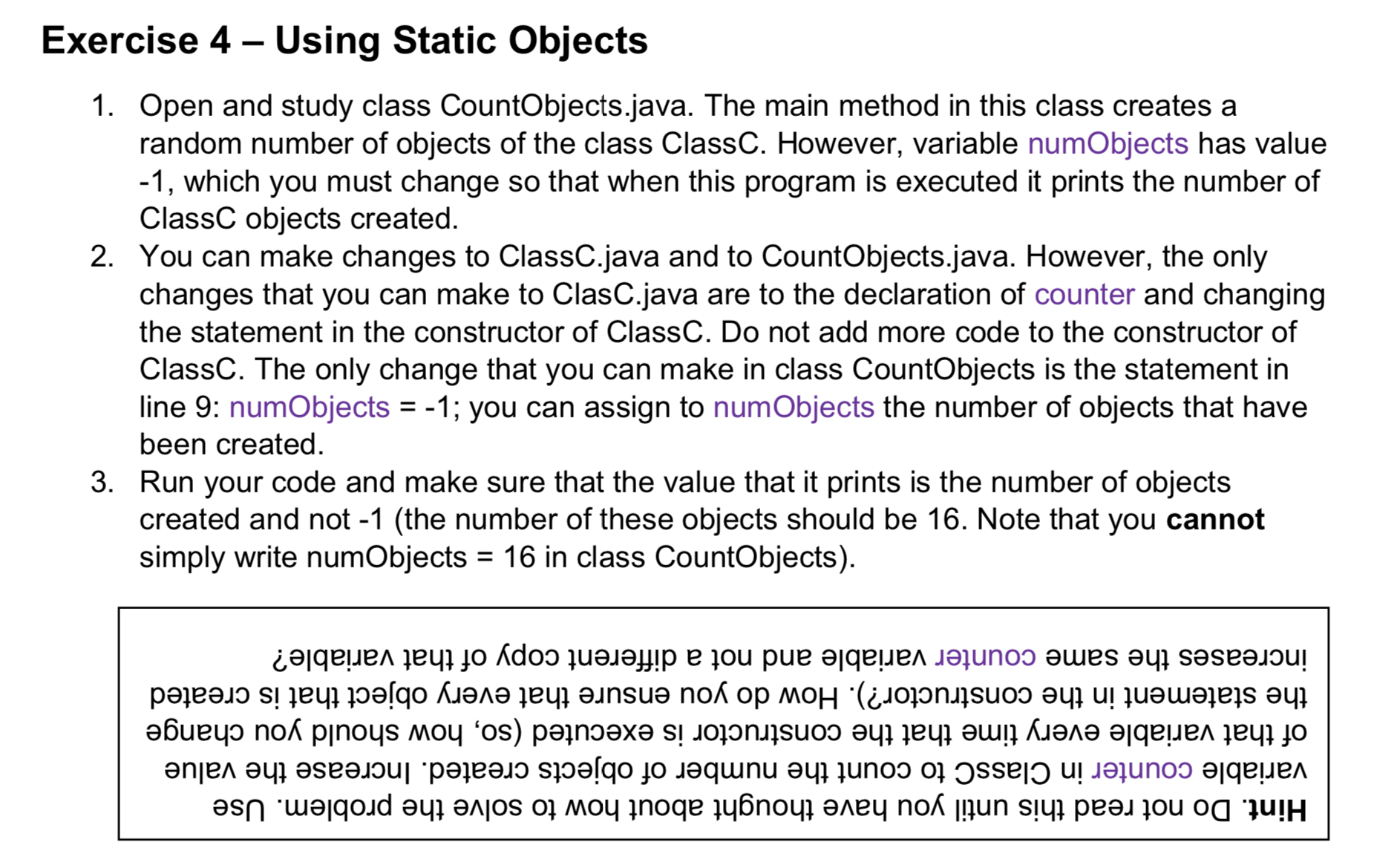 Solved first numltems entries the method returns the value chegg