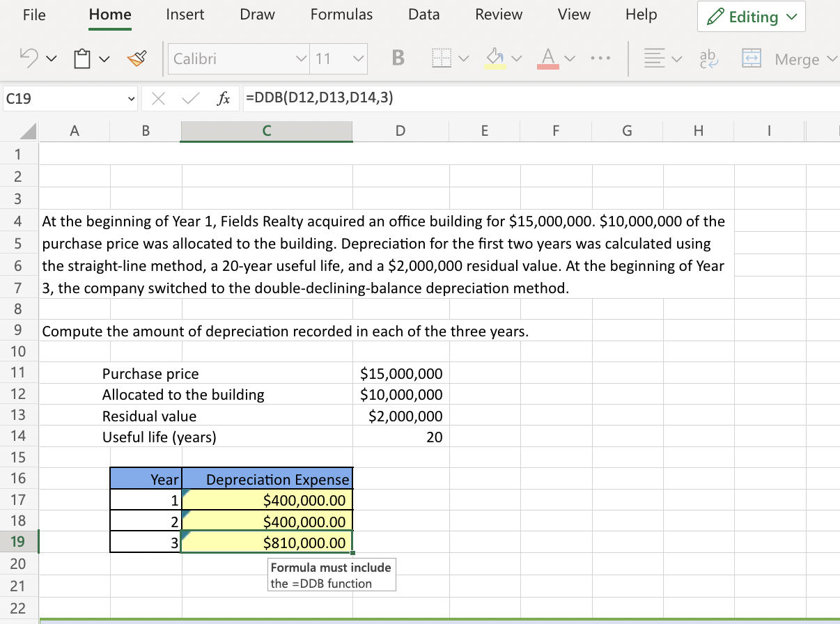 Solved I already have figured out the formulas for Year 1 | Chegg.com