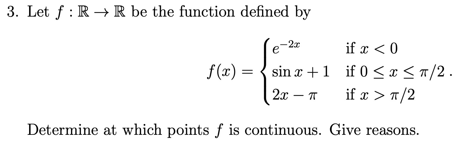 Solved Let F R→r ﻿be The Function Defined