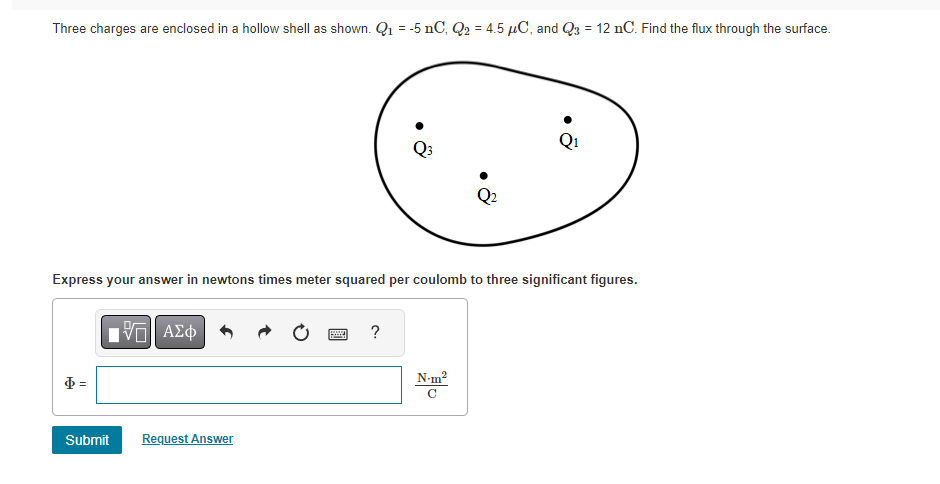 Solved Two Charges Q110nc And Q2−30nc Are 15 Cm Apart 1211