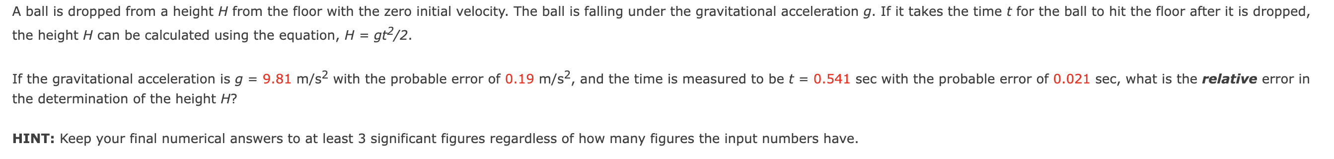 Solved If you have a relationship such that h=a√t. Which | Chegg.com