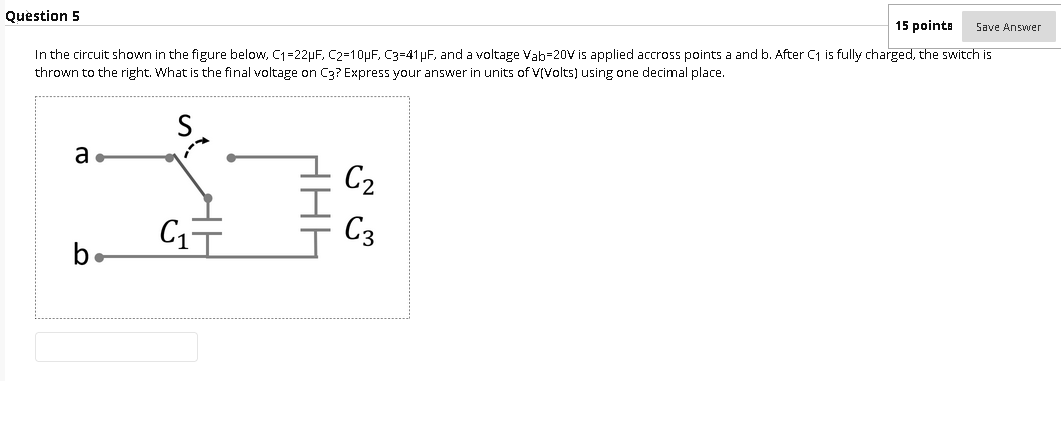 Solved Question 5 15 points Save Answer In the circuit shown | Chegg.com
