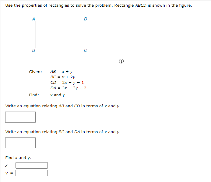 Question Video: Using the Properties of Rectangles to Solve