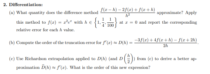 Solved Problem B And C Please. It's Numerical | Chegg.com