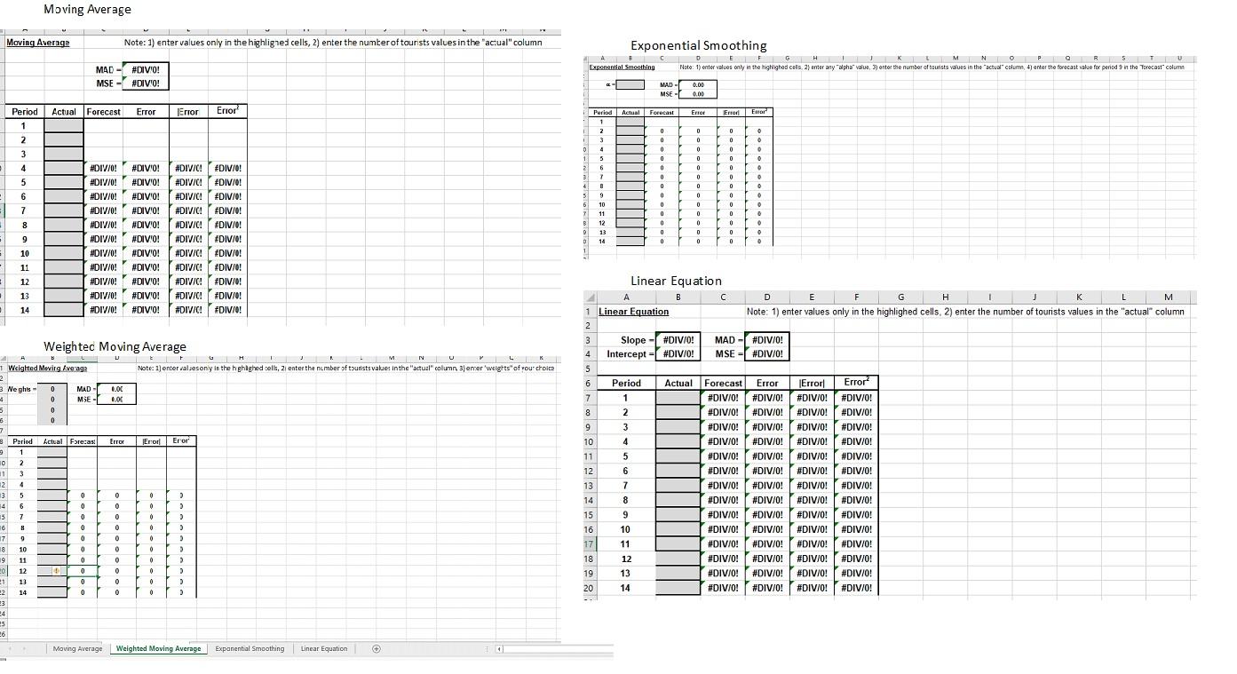 Solved Problem 1: Forecasting All Analysis And Calculations | Chegg.com