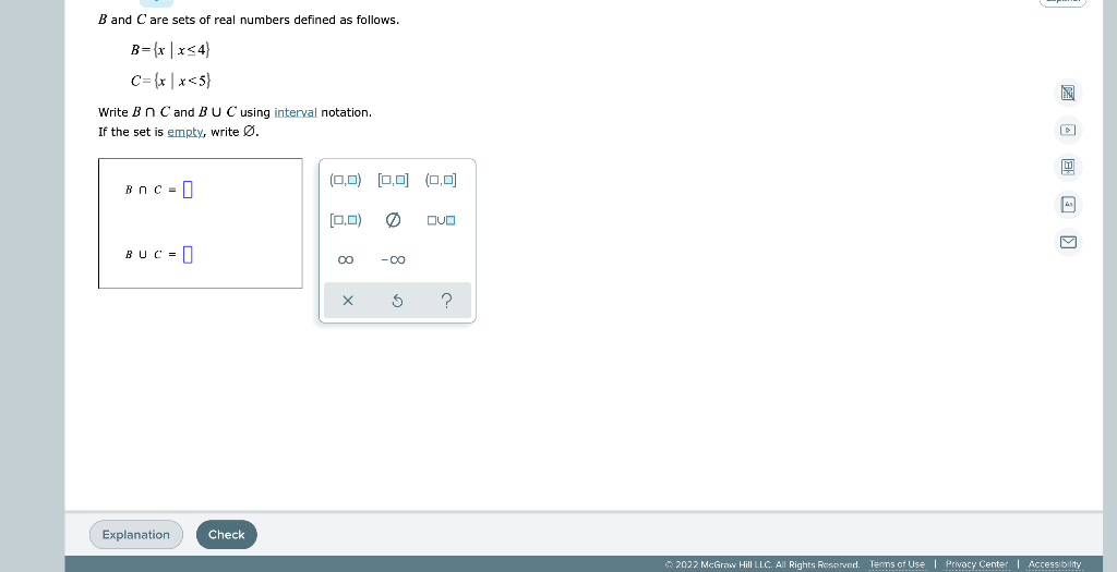 Solved B And Care Sets Of Real Numbers Defined As Follows. | Chegg.com