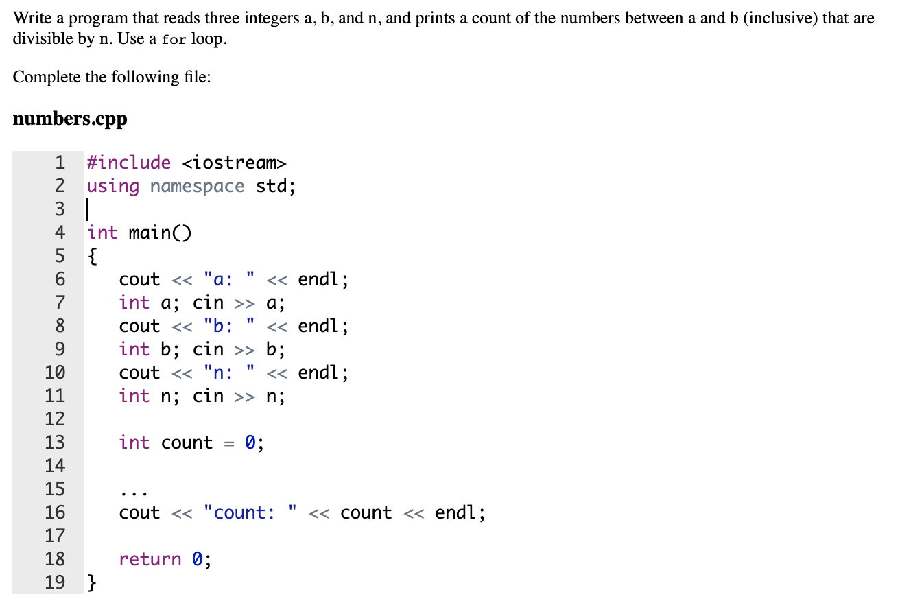 solved-write-a-program-that-reads-three-integers-a-b-and-chegg