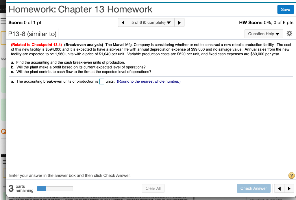 Solved Homework: Chapter 13 Homework Save Score: 0 of 1 pt 5 | Chegg.com