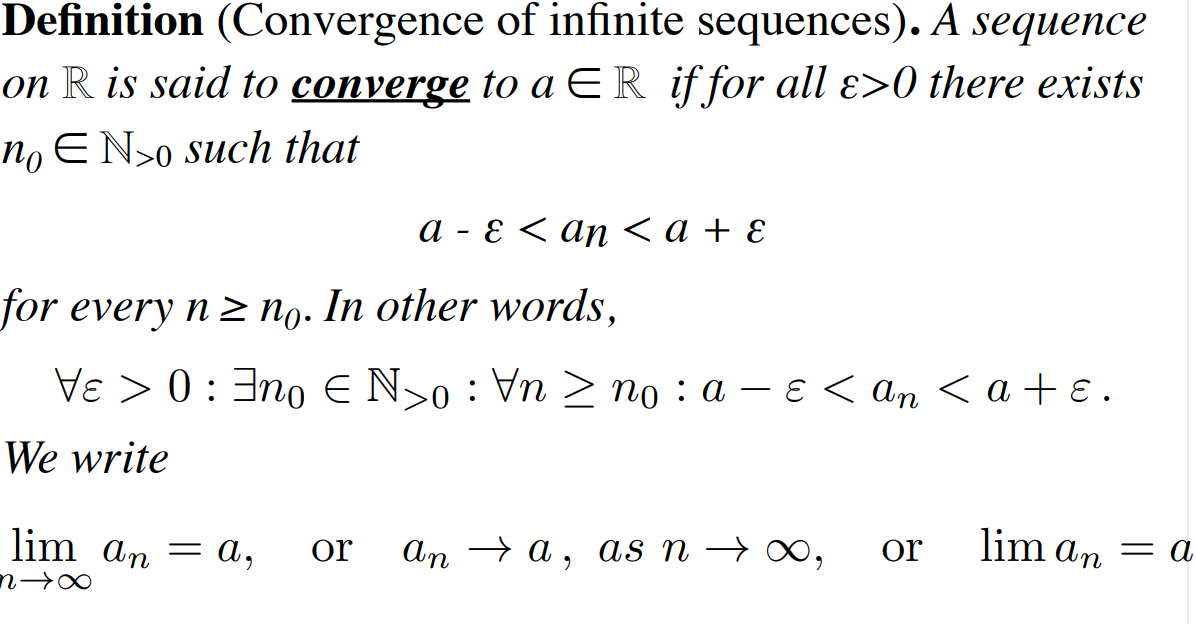 all types of sequences in math