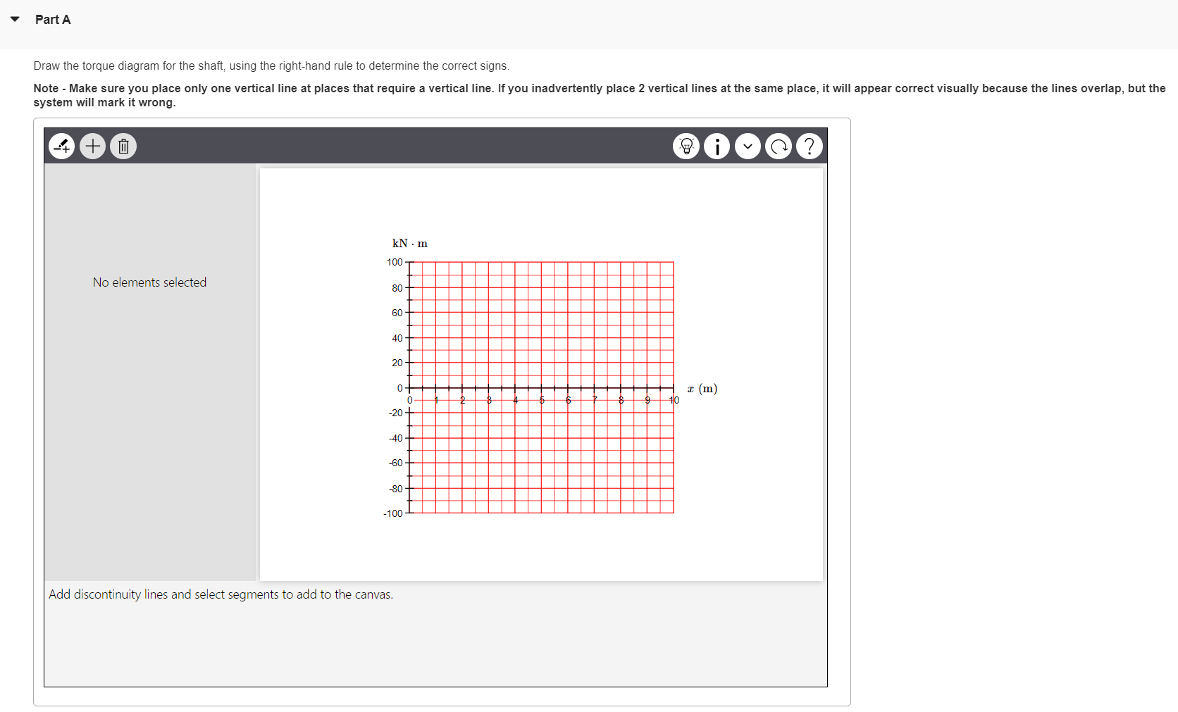 Solved Draw the torque diagram for the shaft, using the | Chegg.com