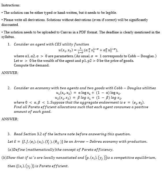 Solved Instructions The Solution Can Be Either Typed O Chegg Com