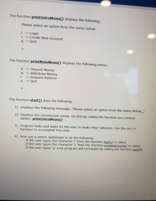 Solved In s assignment you will create a program that allows | Chegg.com