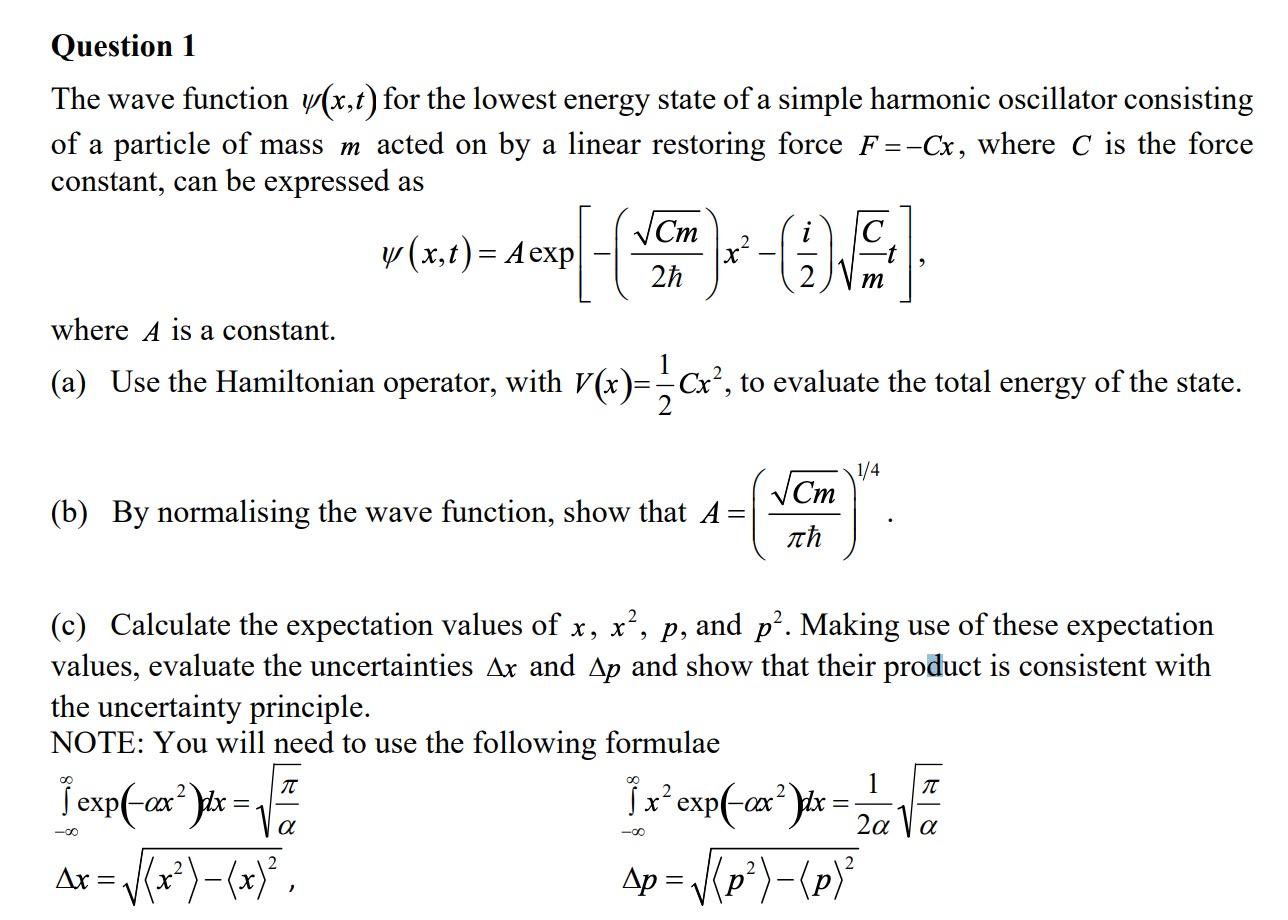 Solved Question 1 The wave function y(x,t) for the lowest | Chegg.com