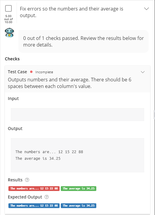 Solved I am not sure what I am doing wrong. Can someone take | Chegg.com