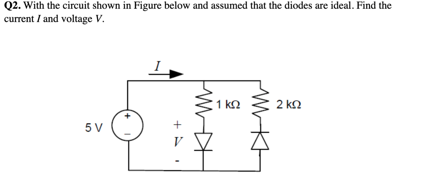 Solved Q2. With the circuit shown in Figure below and | Chegg.com