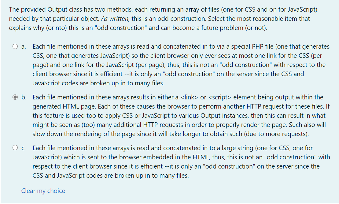 Solved The Provided Output Class Has Two Methods Each Chegg Com