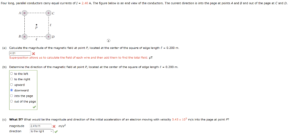 Solved (a) Calculate the magnitude of the magnetic field at | Chegg.com