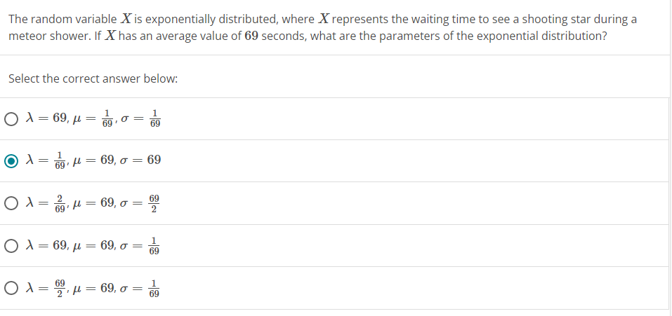 Solved The random variable X is exponentially distributed, | Chegg.com