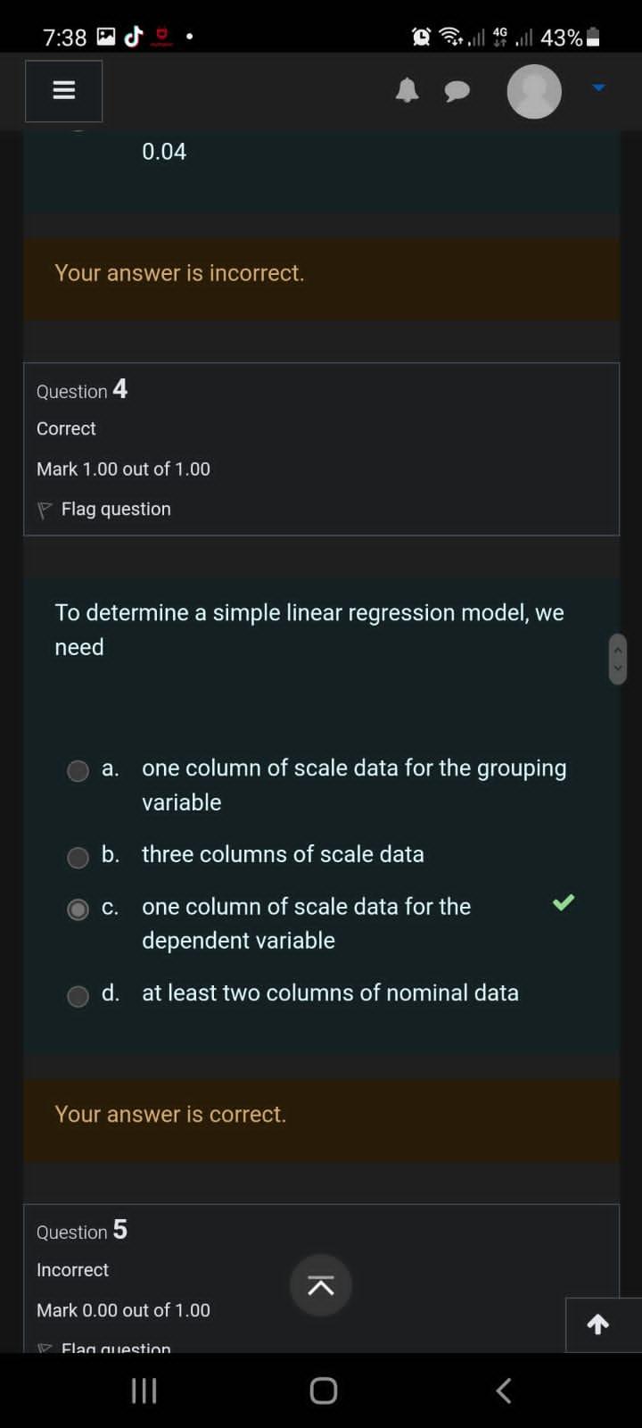 Solved Question 2 Incorrect Mark 0.00 Out Of 1.00 Flag | Chegg.com