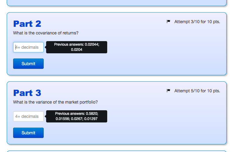 Solved Problem 4 Intro The following table shows rates of | Chegg.com