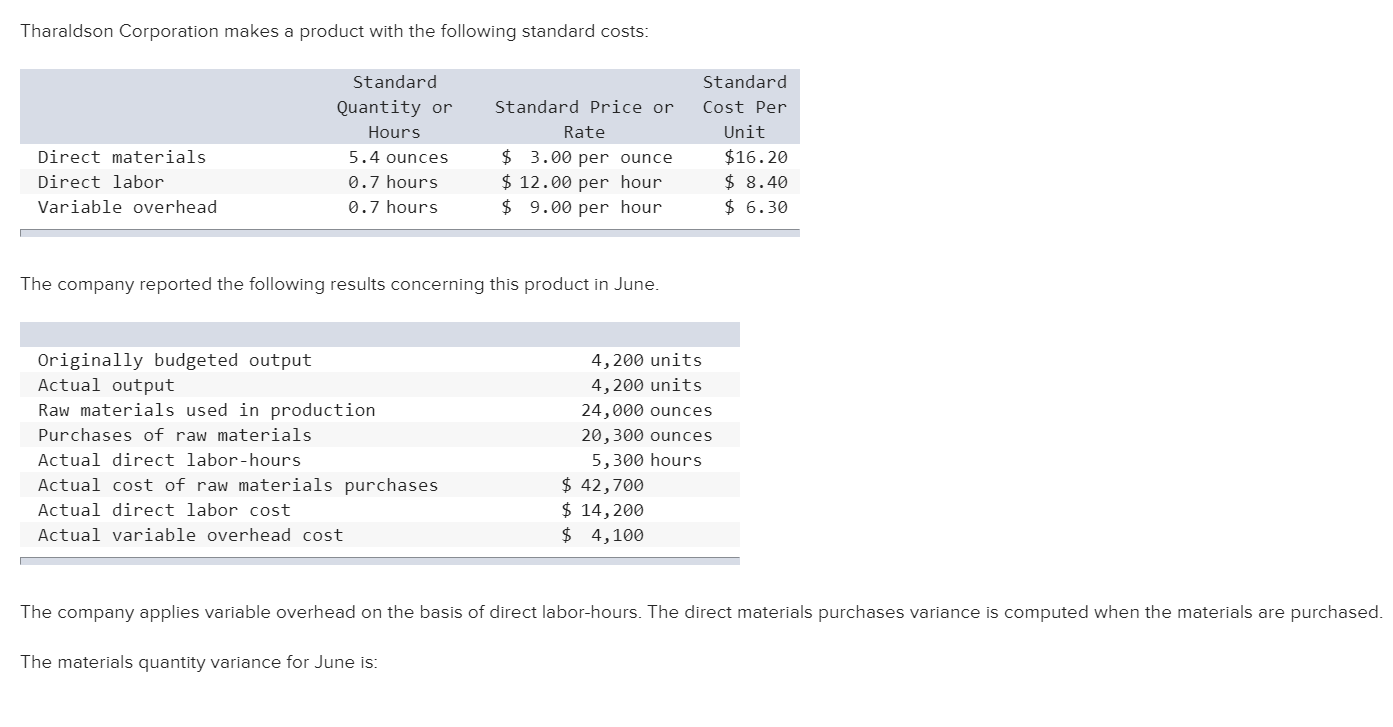 solved-tharaldson-corporation-makes-a-product-with-the-chegg