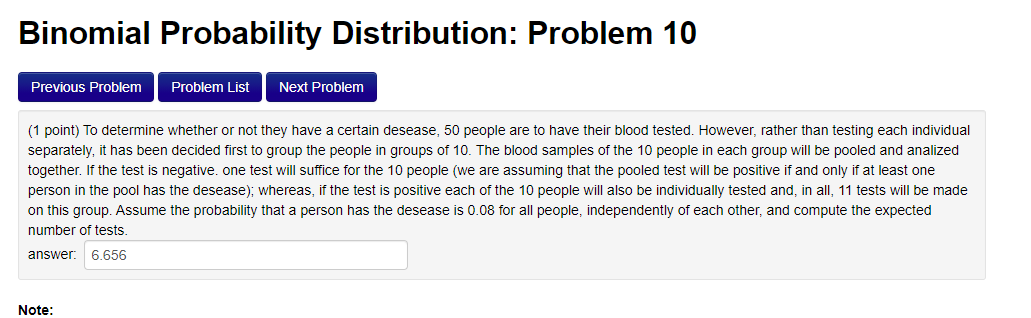 Solved Binomial Probability Distribution: Problem 10 | Chegg.com