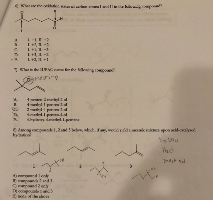 Solved #6 #8 can you explain what the answer is for these | Chegg.com