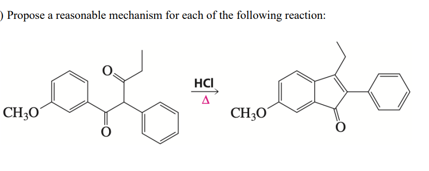 Solved Propose A Reasonable Mechanism For Each Of The | Chegg.com