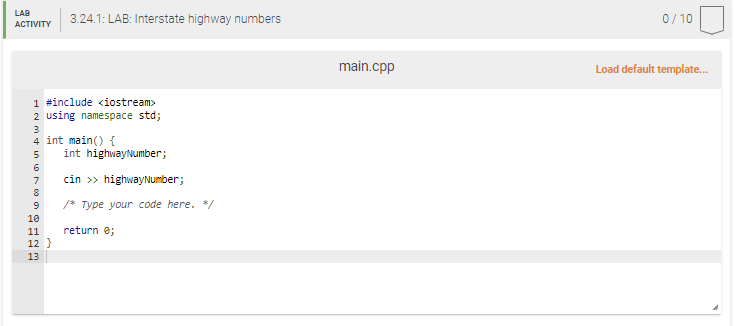 Solved In C++ Format: Primary U.S. interstate highways are | Chegg.com
