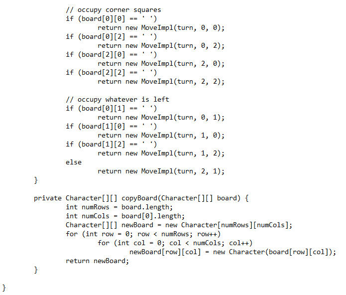 package hw3; public interface Move { public int | Chegg.com