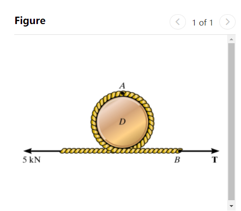 Figure
5 kN
A
D
B
1 of 1
T