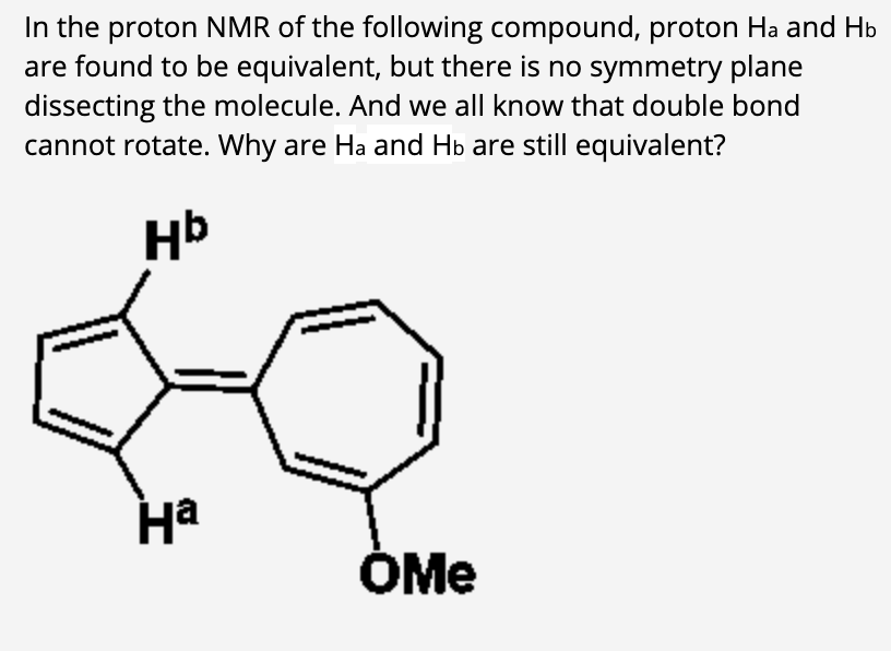 Solved In the proton NMR of the following compound, proton | Chegg.com