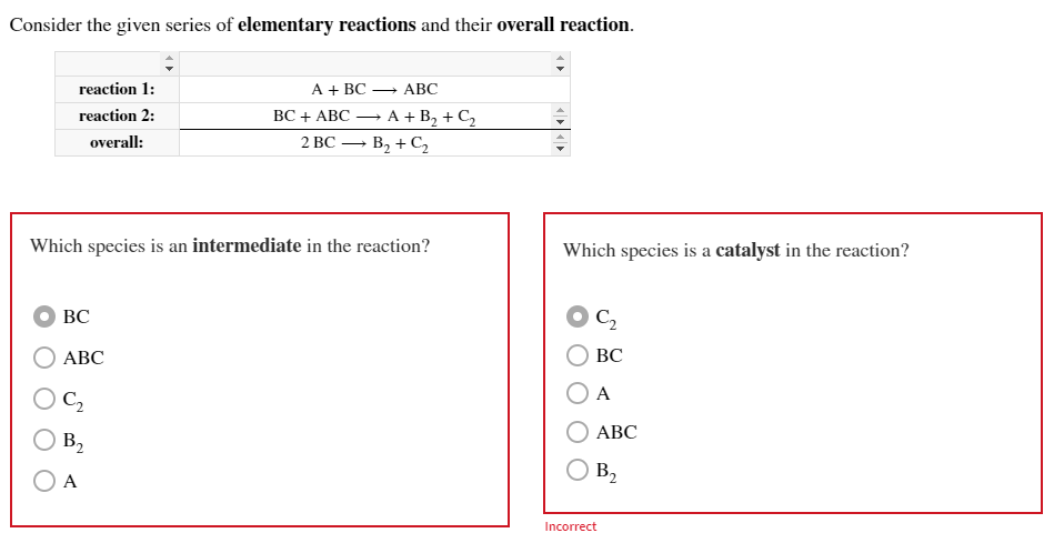 Solved Consider the given series of elementary reactions and | Chegg.com