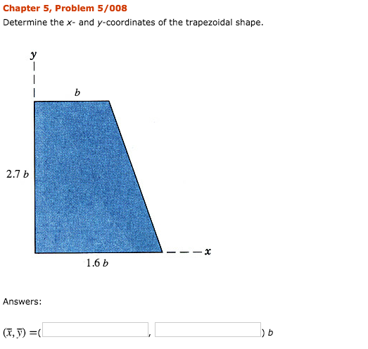 Solved Chapter 5, Problem 5/008 Determine the x- and | Chegg.com