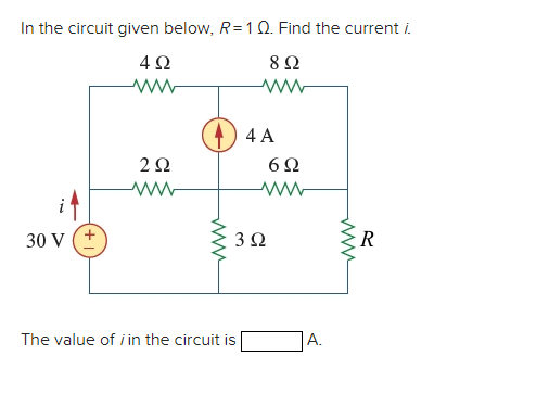 Solved In The Circuit Given Below, R=1 Ω. Find The Current | Chegg.com