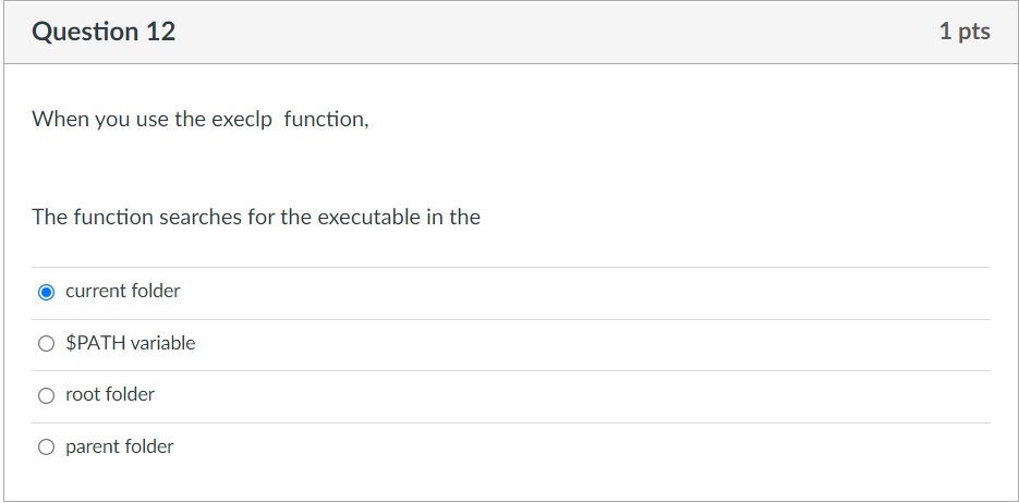 Solved Question 9 1 pts The exec() family of functions | Chegg.com