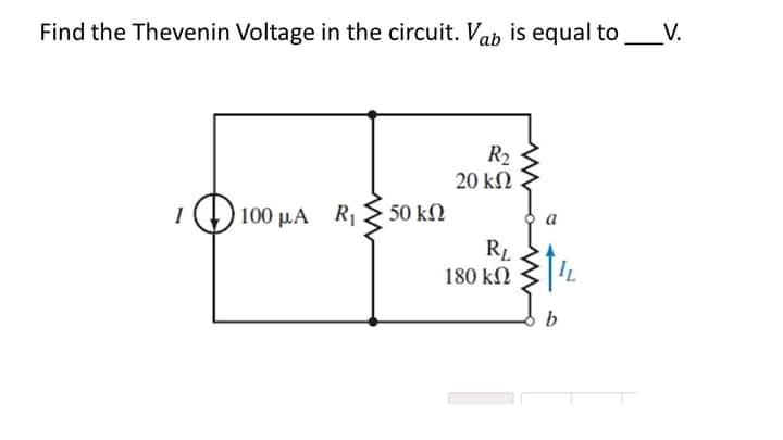 Solved Find The Thevenin Voltage In The Circuit. Vad Is 