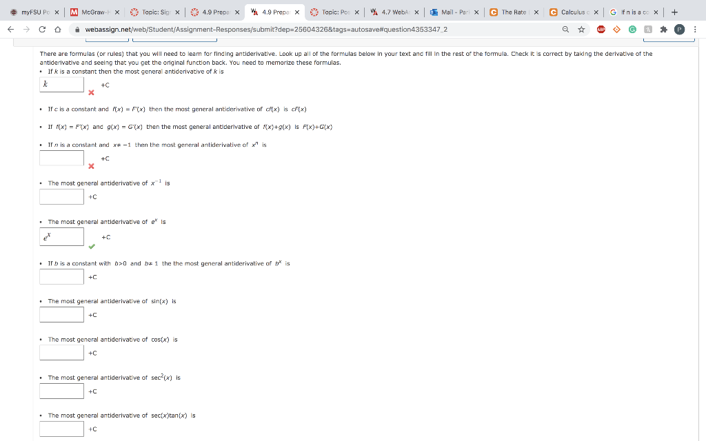 Solved ẽ Myfsu Pu C The Rate X Calculus X G If N Is A C Chegg Com