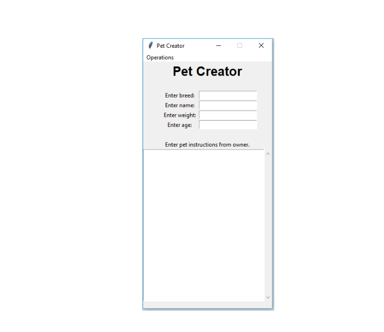 Solved Step-By Step Requirements: 1. Dog.py is an object | Chegg.com