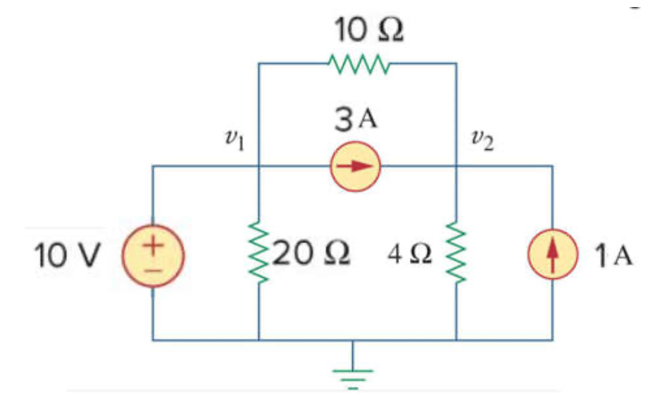 Solved use the nodal analysis technique to obtain: a) v1 and | Chegg.com