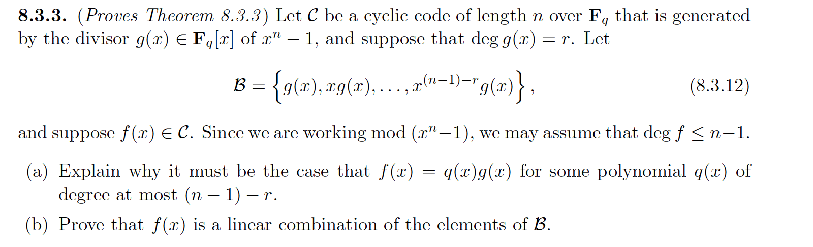 Need Help With Problem 8 3 3 Below Thank You For Chegg Com