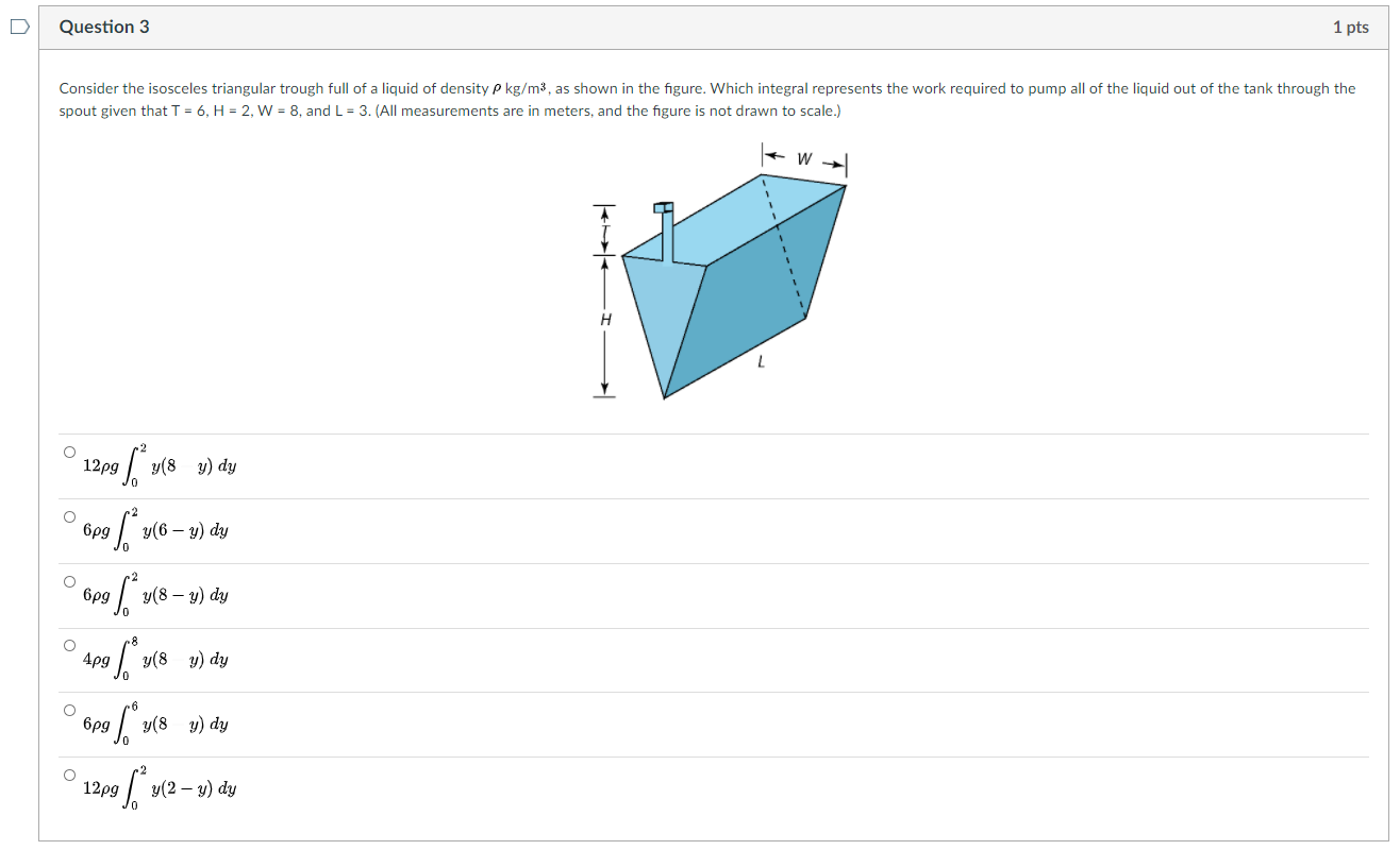 Solved Question 3 1 pts Consider the isosceles triangular | Chegg.com