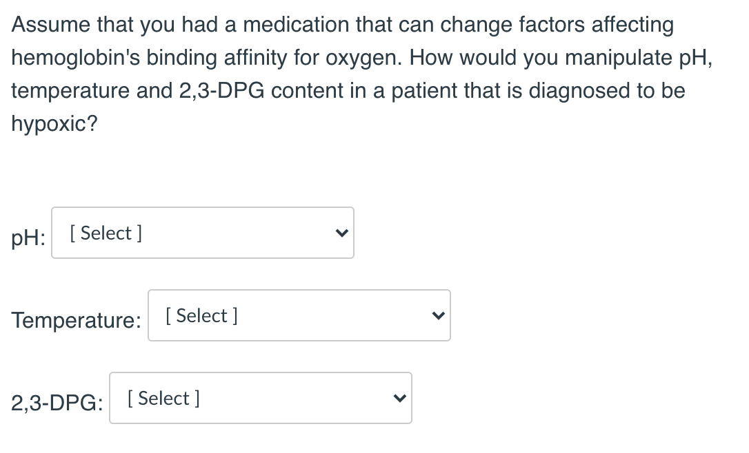Solved Select: increase, decrease, or no change for each of | Chegg.com