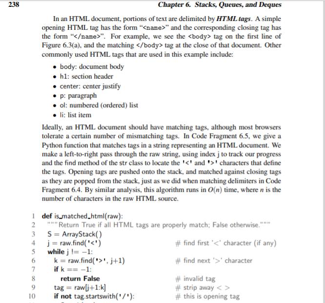 Write In Python Q1 Consider An Html Page Which Chegg Com