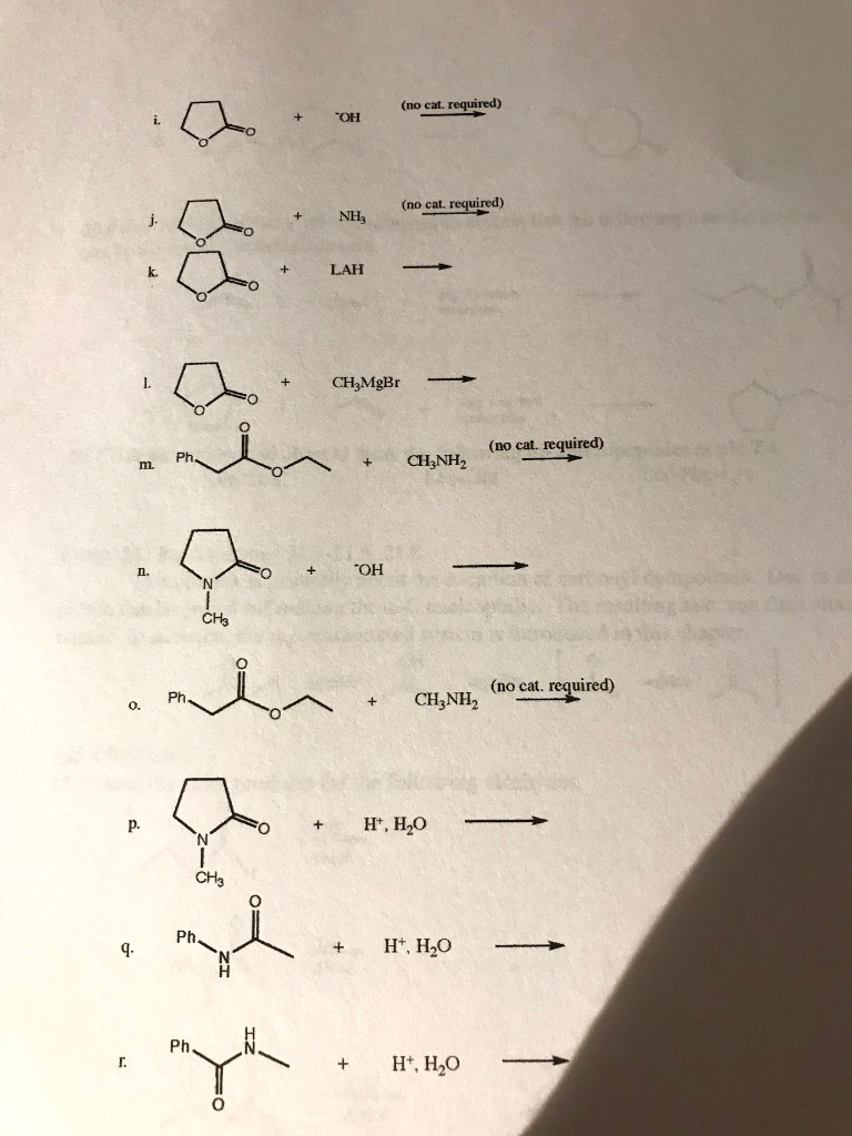 What Addition Rxn Is Rmo Used In Solved 20.3 Draw the major product for each rxn below. | Chegg.com