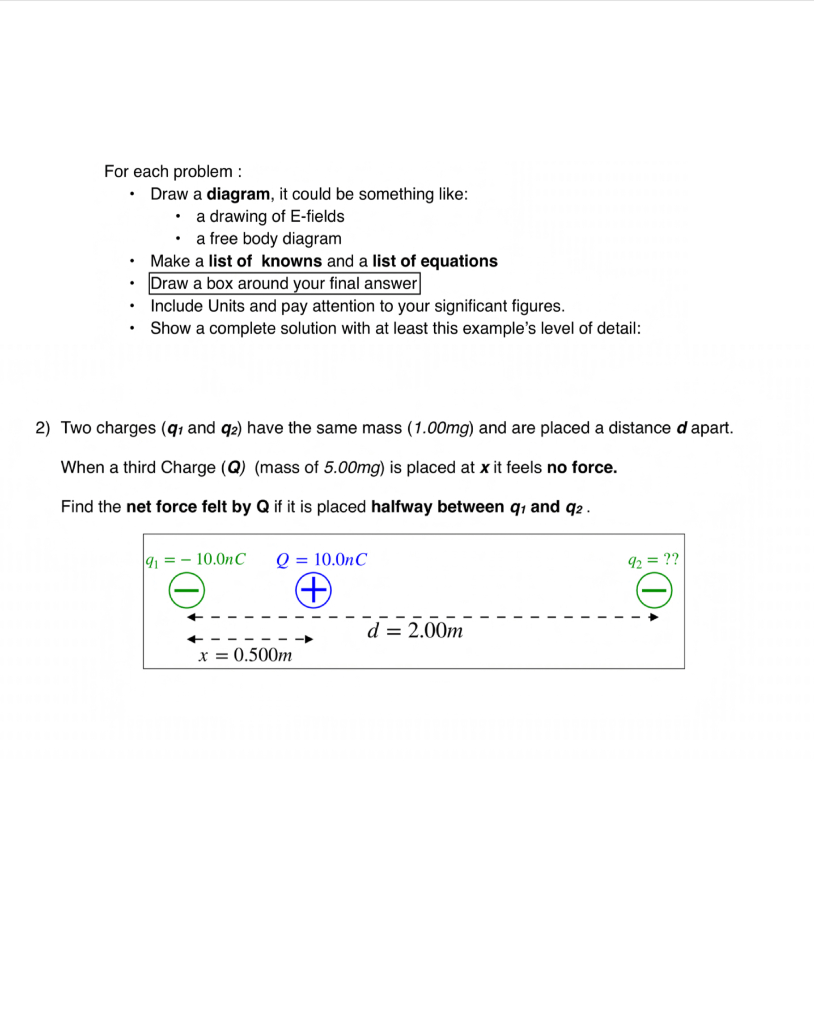 Solved For Each Problem Draw A Diagram It Could Be