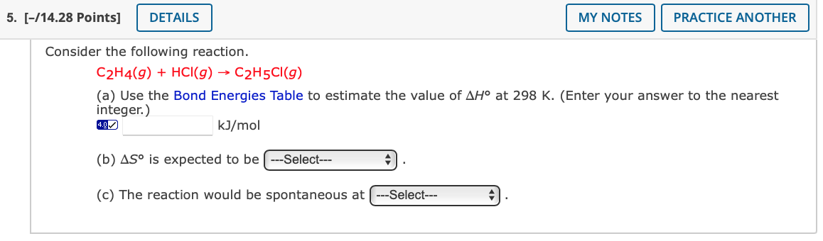 Solved 5. 14.28 Points DETAILS MY NOTES PRACTICE ANOTHER