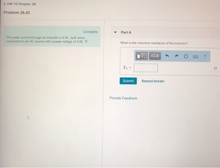 Solved HW 10 Chapter 26 Problem 26.43 Constants Part A The | Chegg.com