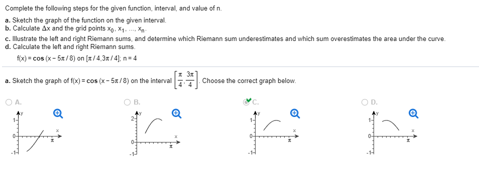 Solved Complete the following steps for the given function, | Chegg.com